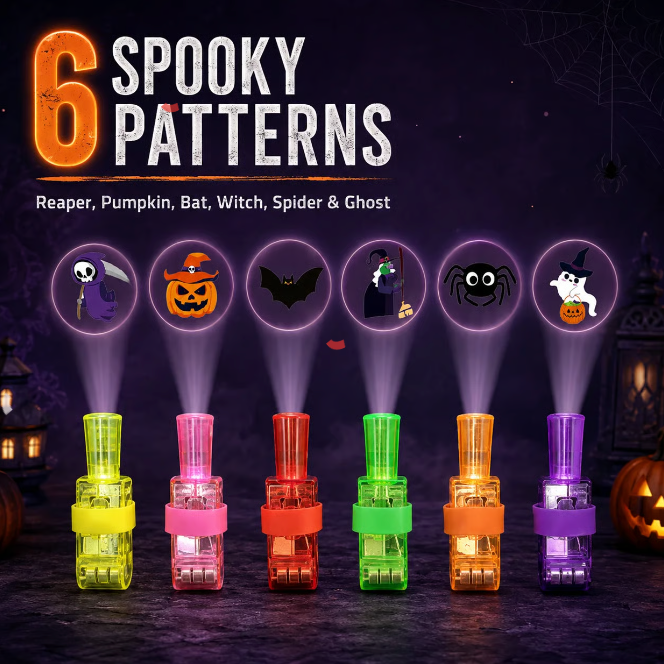 BooBeam™ Spooky Projector Rings