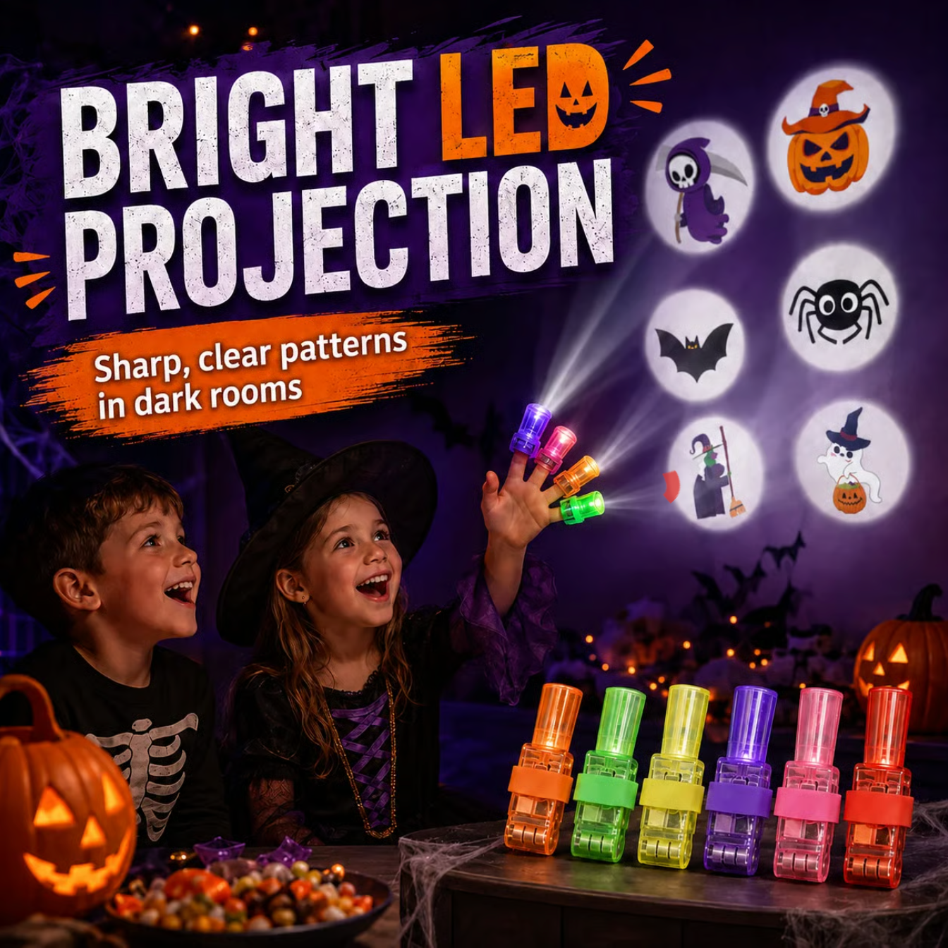 BooBeam™ Spooky Projector Rings
