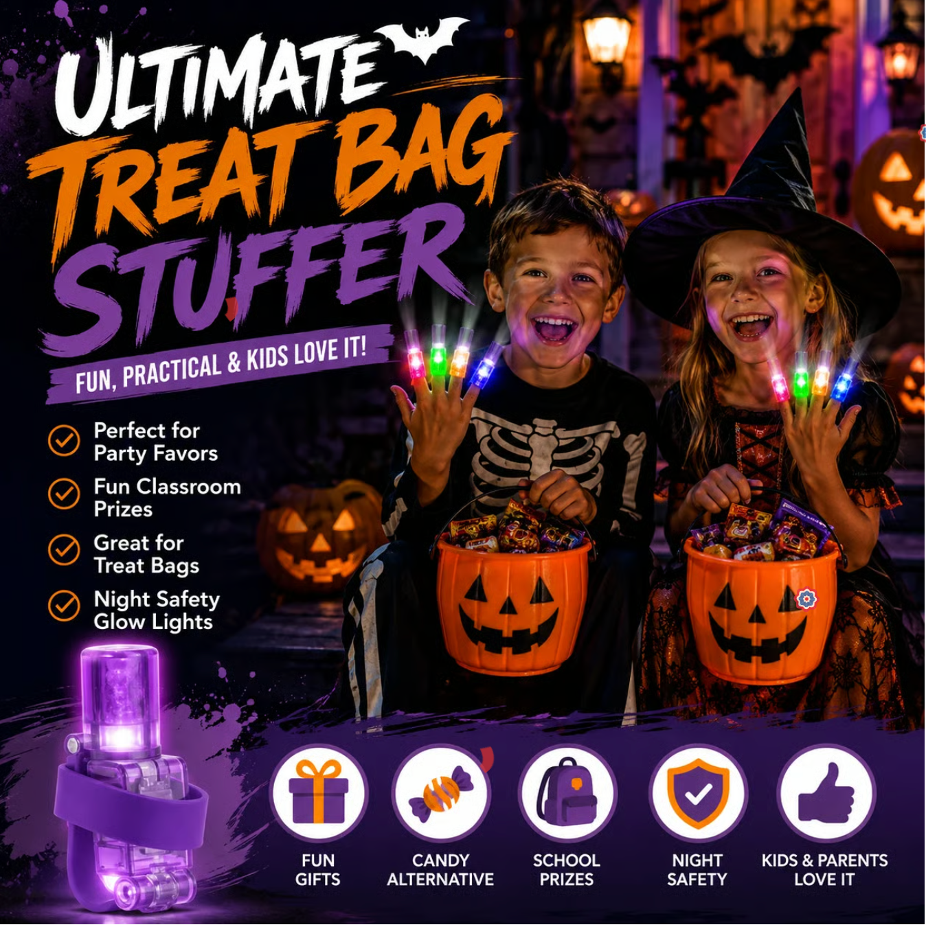 BooBeam™ Spooky Projector Rings